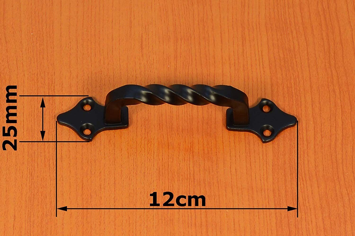 AMIG Türgriff 2 Stück Stangengriffe Schrankgriffe Küchengriffe Griff Eisen antik