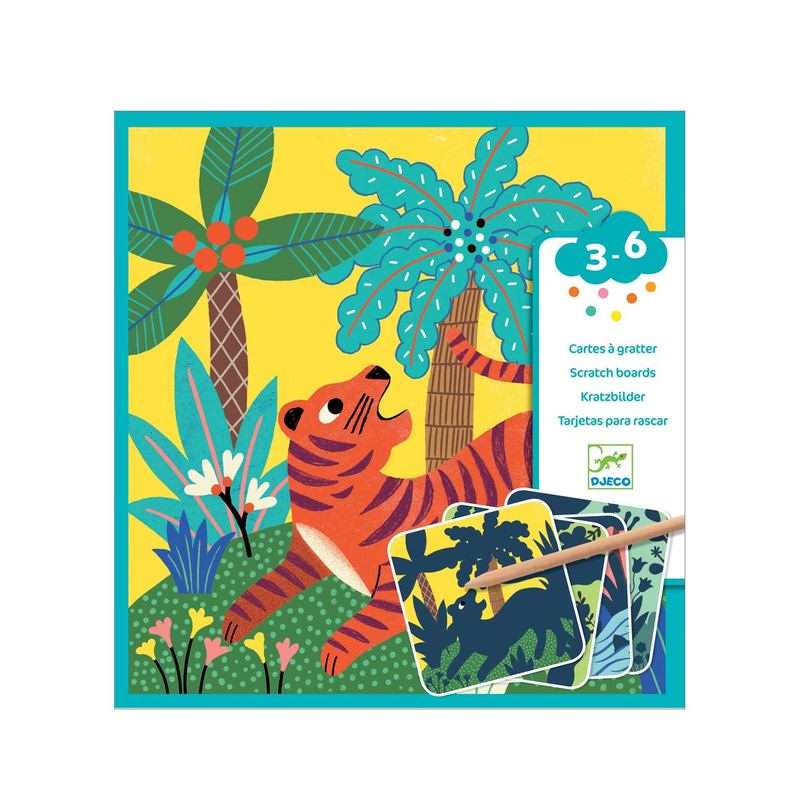 Pochette cartes à gratter Les grosses bêtes Djeco