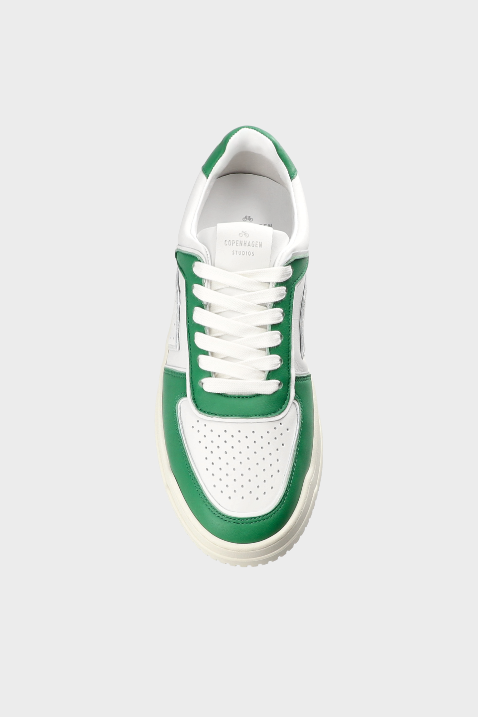 CPH164M leather mix light cream/green