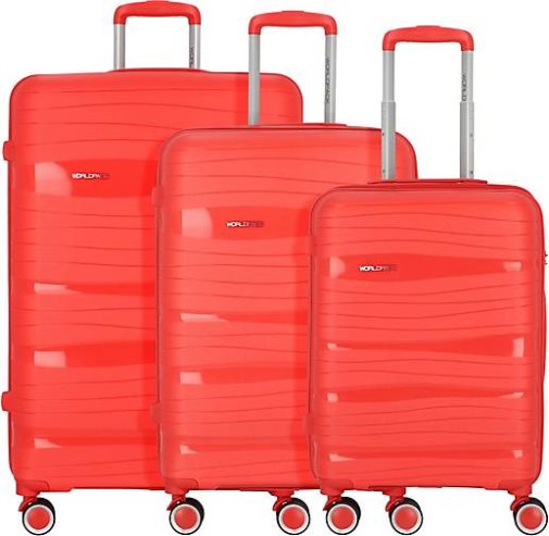 WORLDPACK Miami 4 Rollen Kofferset 3-teilig
