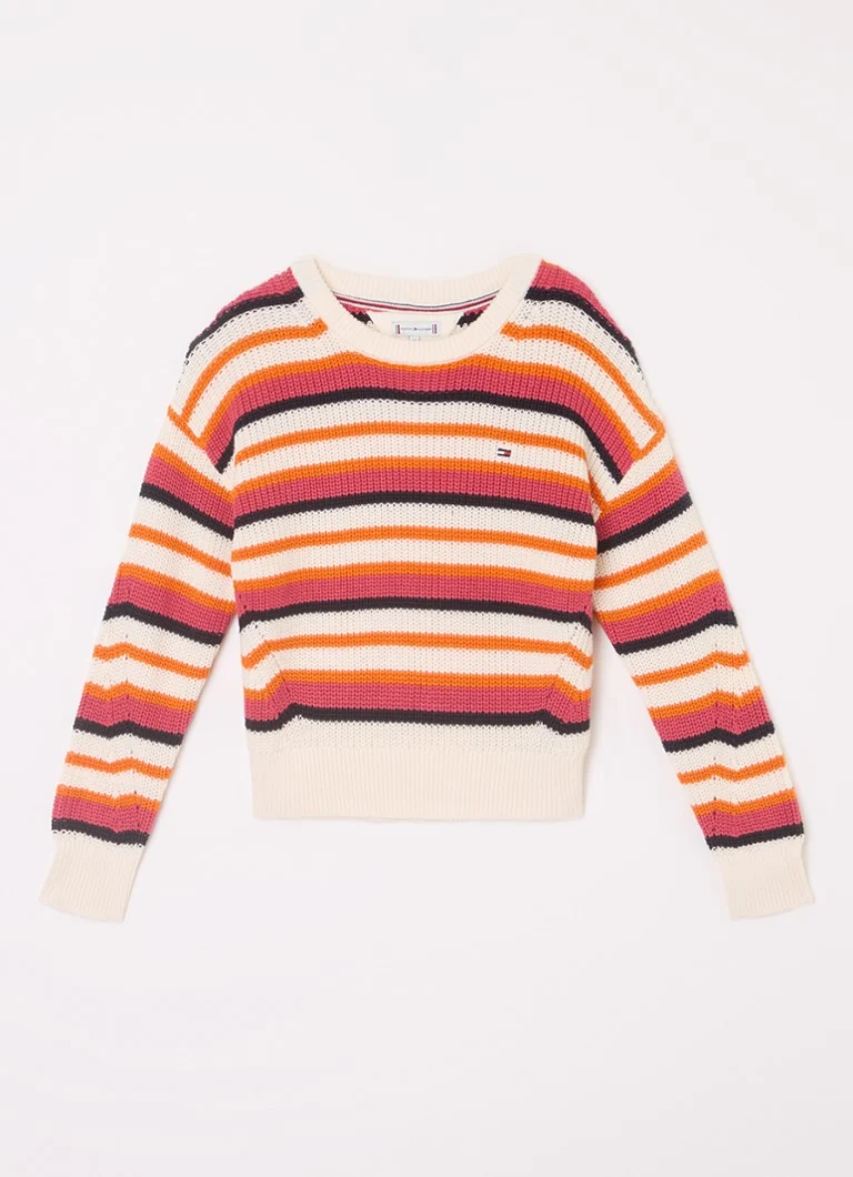 Gruby sweter w paski Tommy Hilfiger
