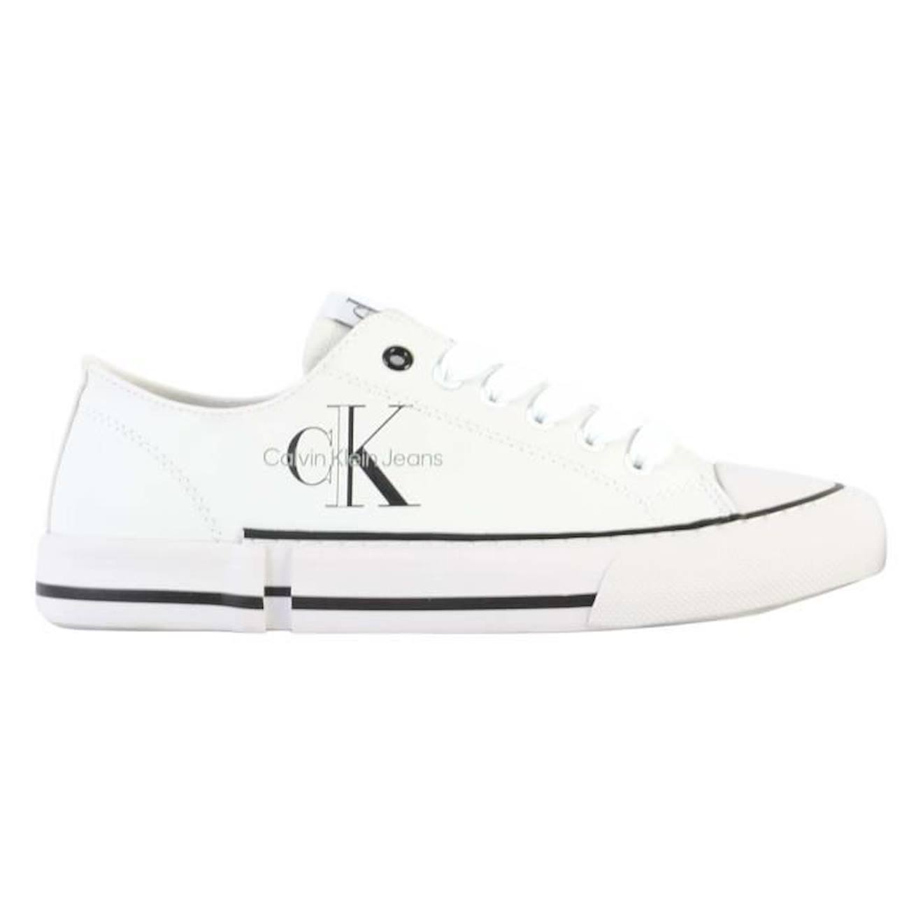 Basket à Lacets Enfant Calvin Klein Low Cut Lace-Up blanc