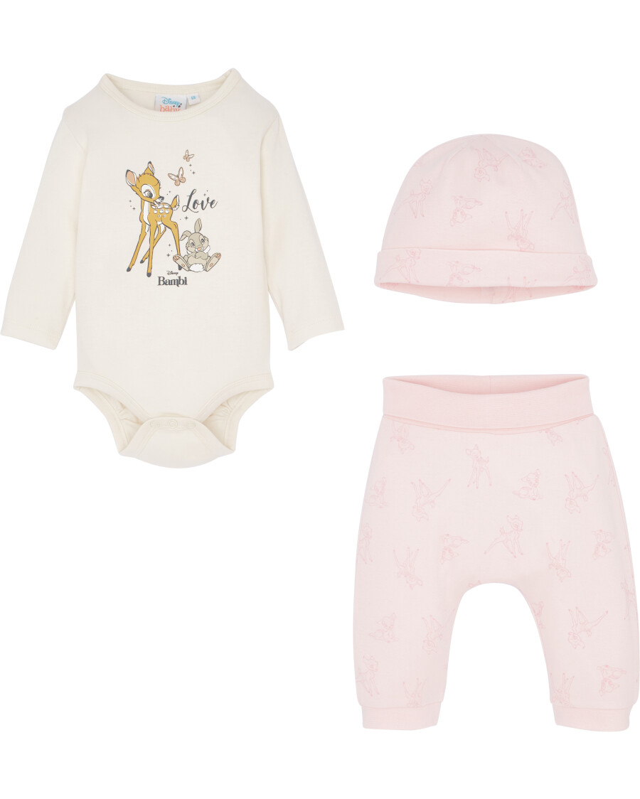 Bambi Newborn Mütze + Body + Pull-on-Hose