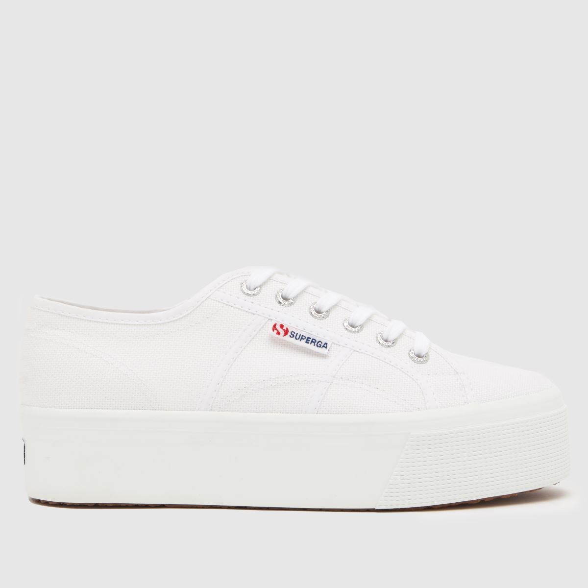 Superga 2790 platformos cipő fehér színben