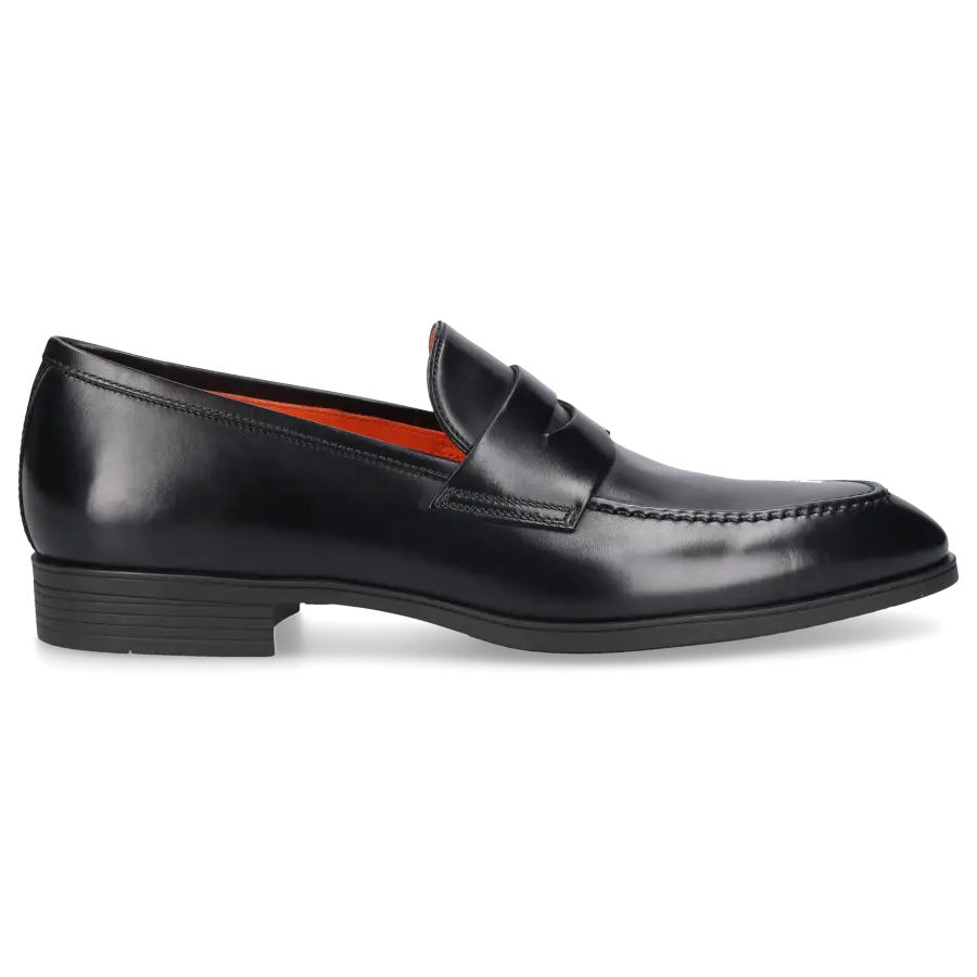 Santoni - Loafer 14944 Kalbsleder - schwarz