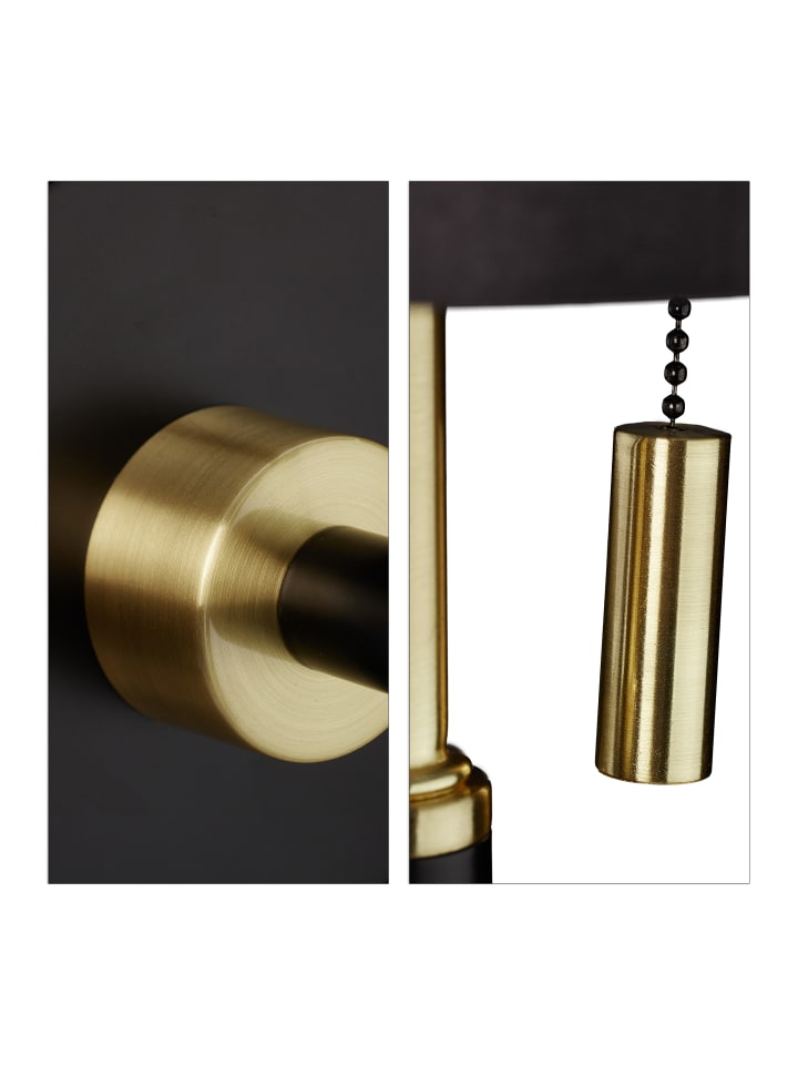relaxdays Wandleuchte in Schwarz/Gold günstig kaufen onesize