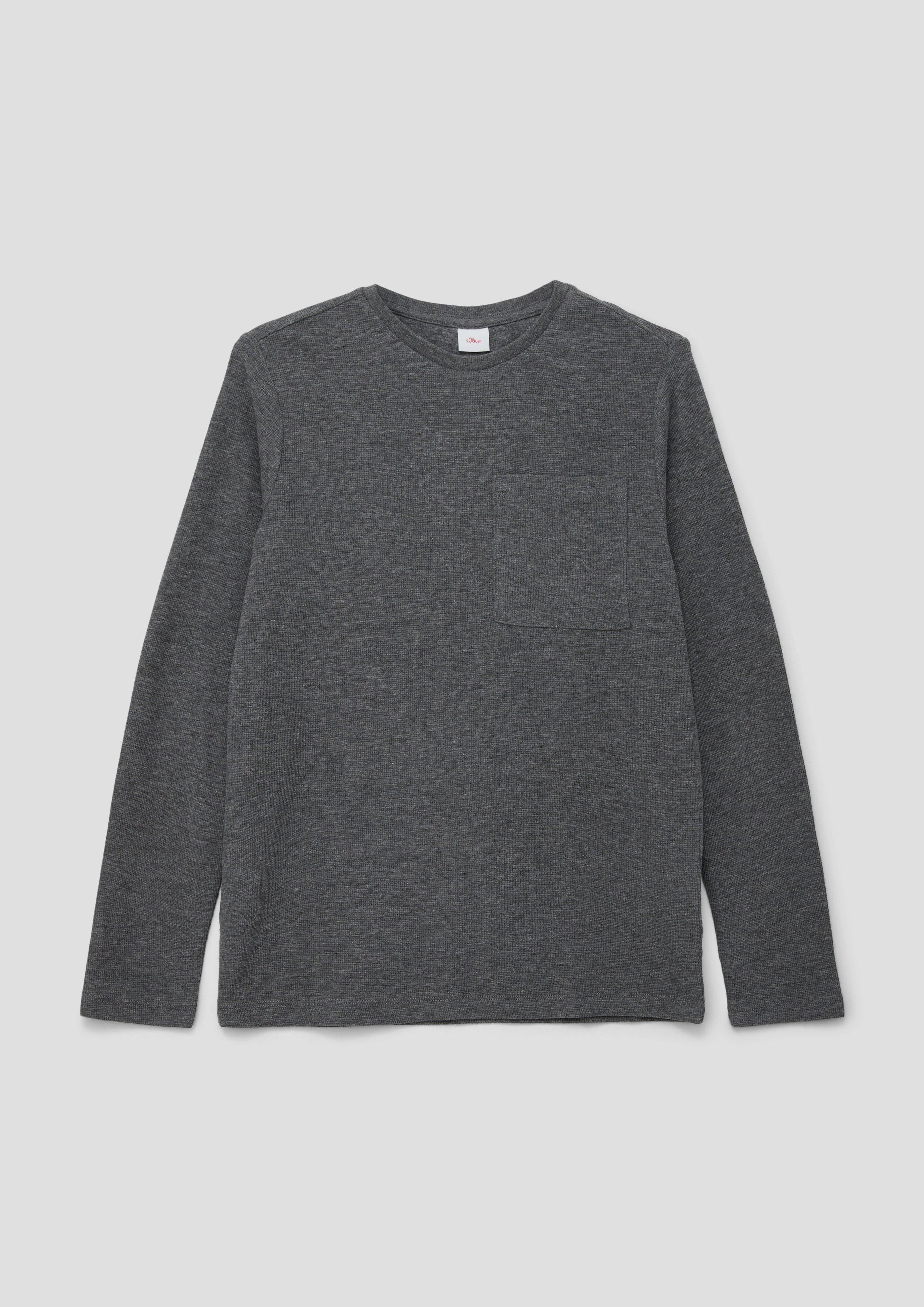 Longsleeve mit Waffelpiqué-Struktur  2134044-9730