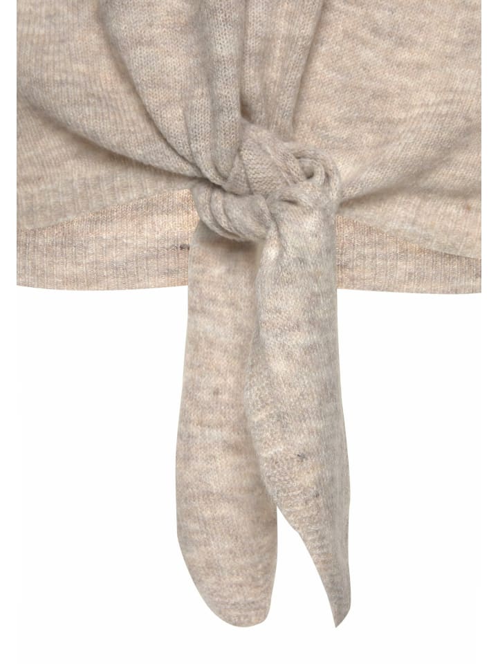 LASCANA Strickpullover in beige-meliert günstig kaufen