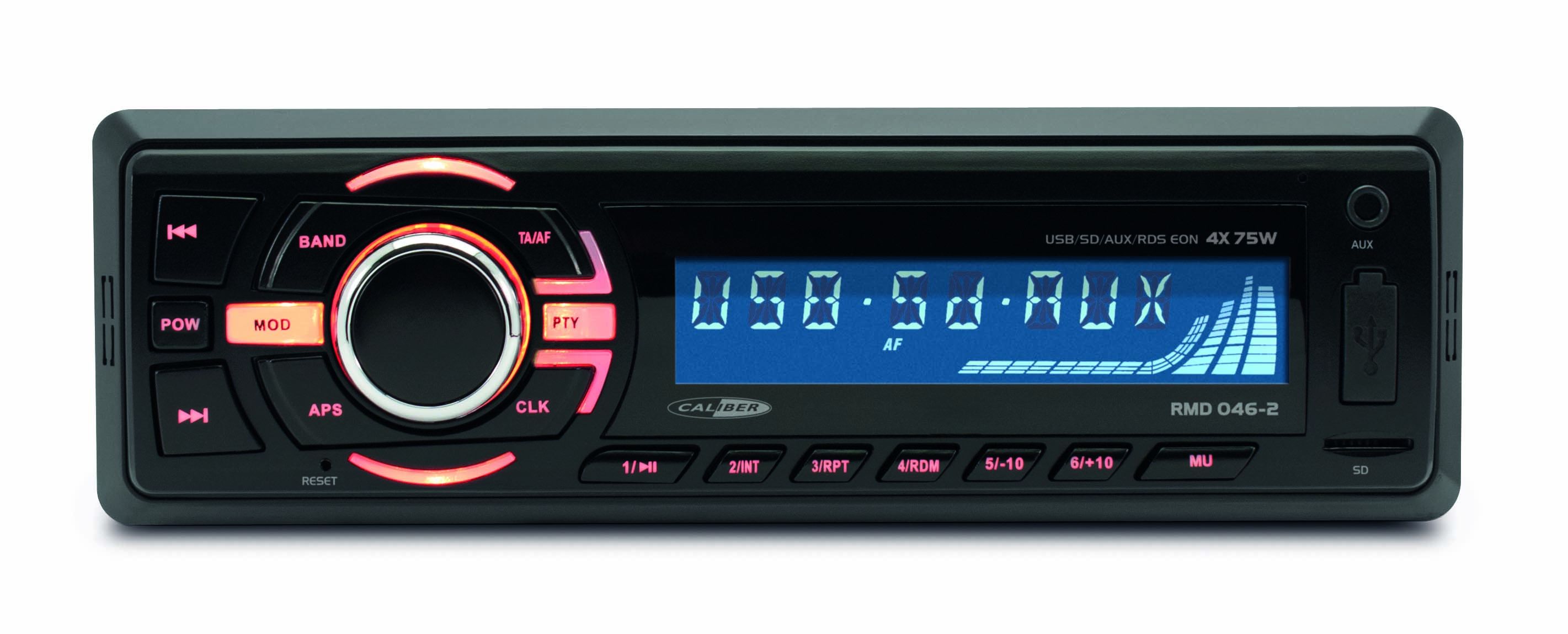 RMD046BT-2 Autoradio mit Bluetooth, USB und SD 4x75watt 1 DIN BLACK