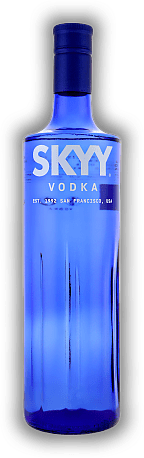 SKYY 1,0 Liter SKYY 1,0 Liter Ein hochwertiger amerikanischer Vodka, der sich durch außerordentliche Reinheit und sehr weichen Geschmack auszeichnet. 1	 Liter - Vol 40%