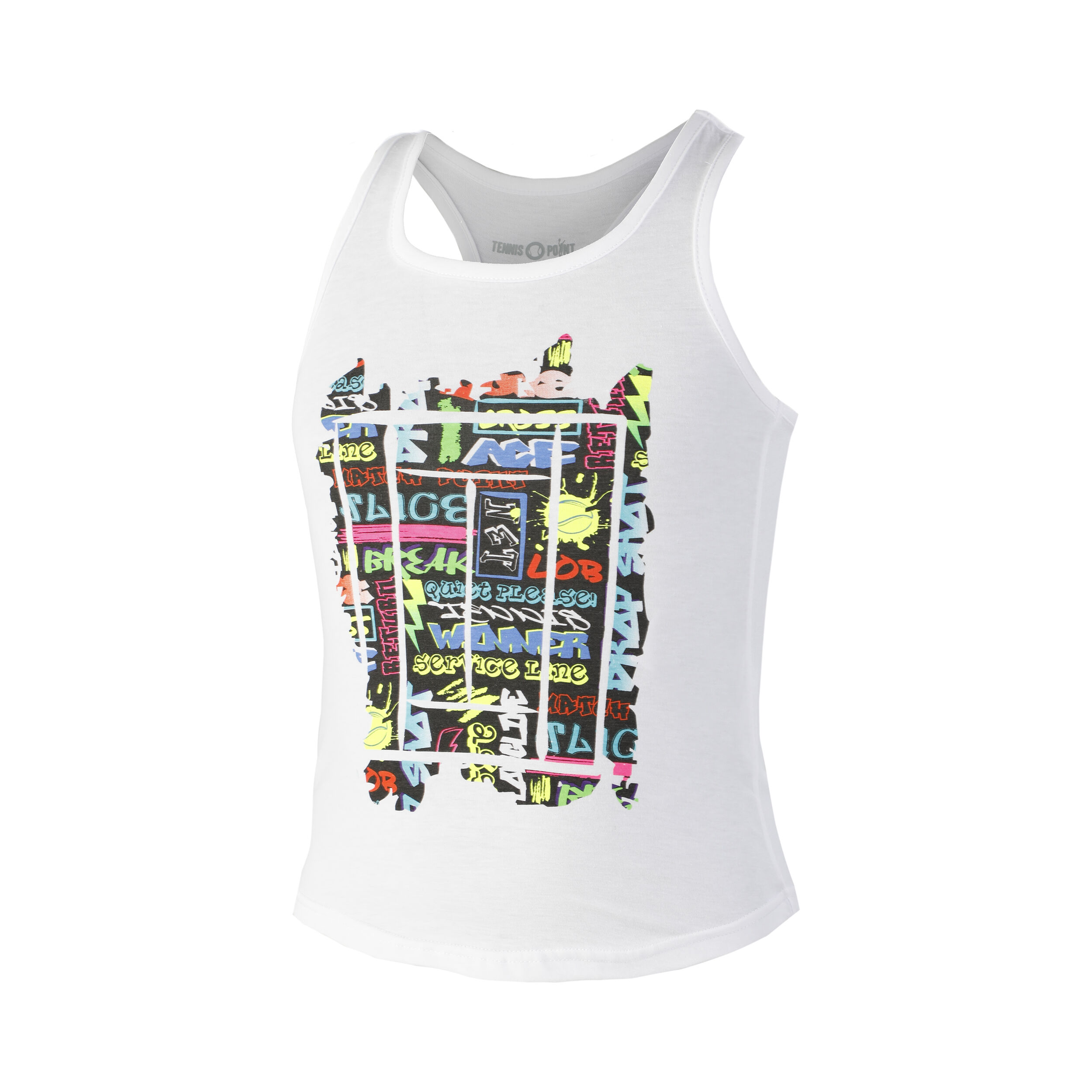 Graffity Tank-Top Mädchen - Weiß, Mehrfarbig