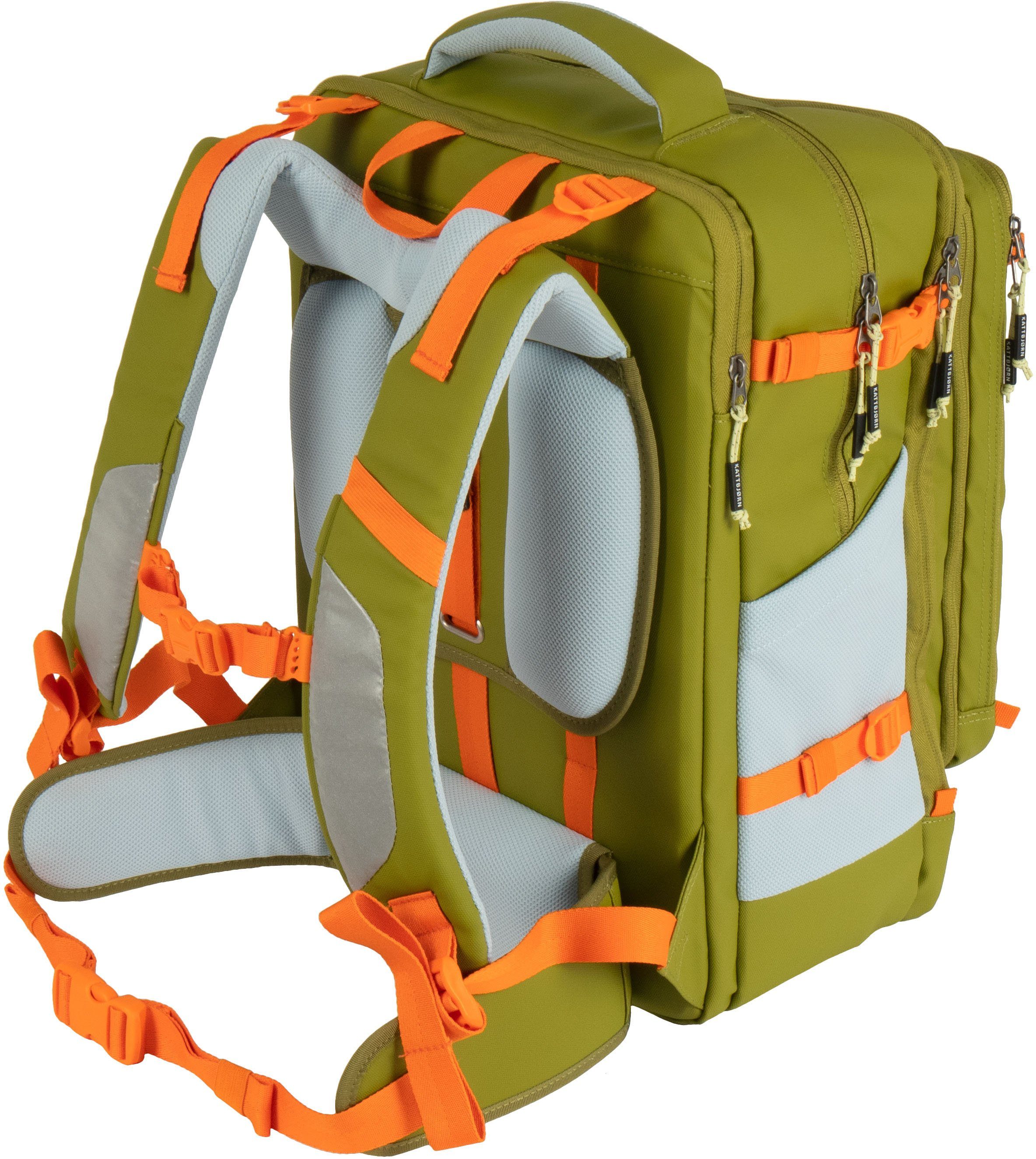 KATTBJØRN Schulrucksack Explorer, mit Laptopfach; alle Innen- und Außenstoffe aus recyceltem PET