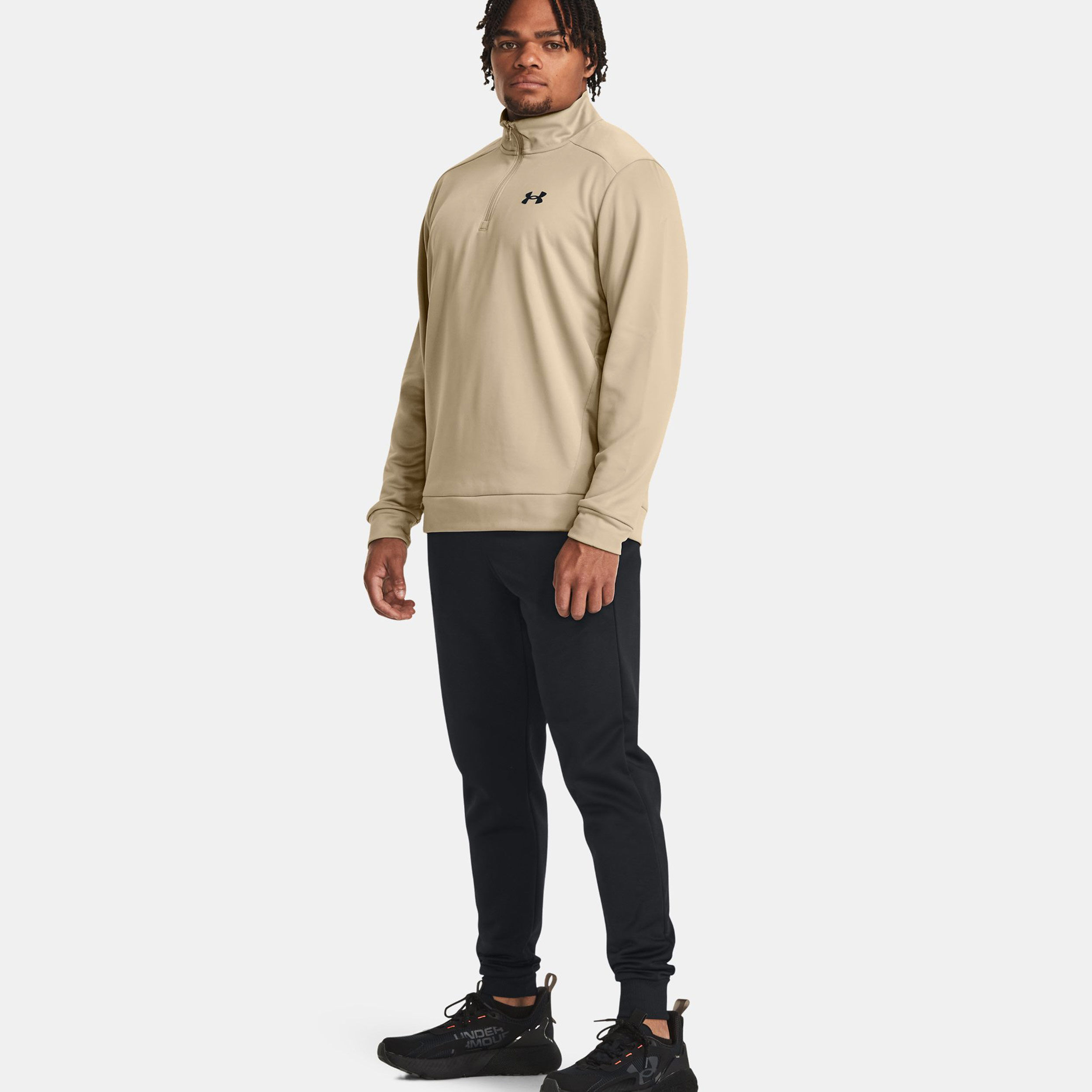 Quarter Half-Zip Longsleeve Herren - Khaki