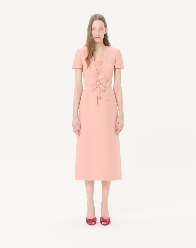 Broderet Crepe Couture Midi-kjole