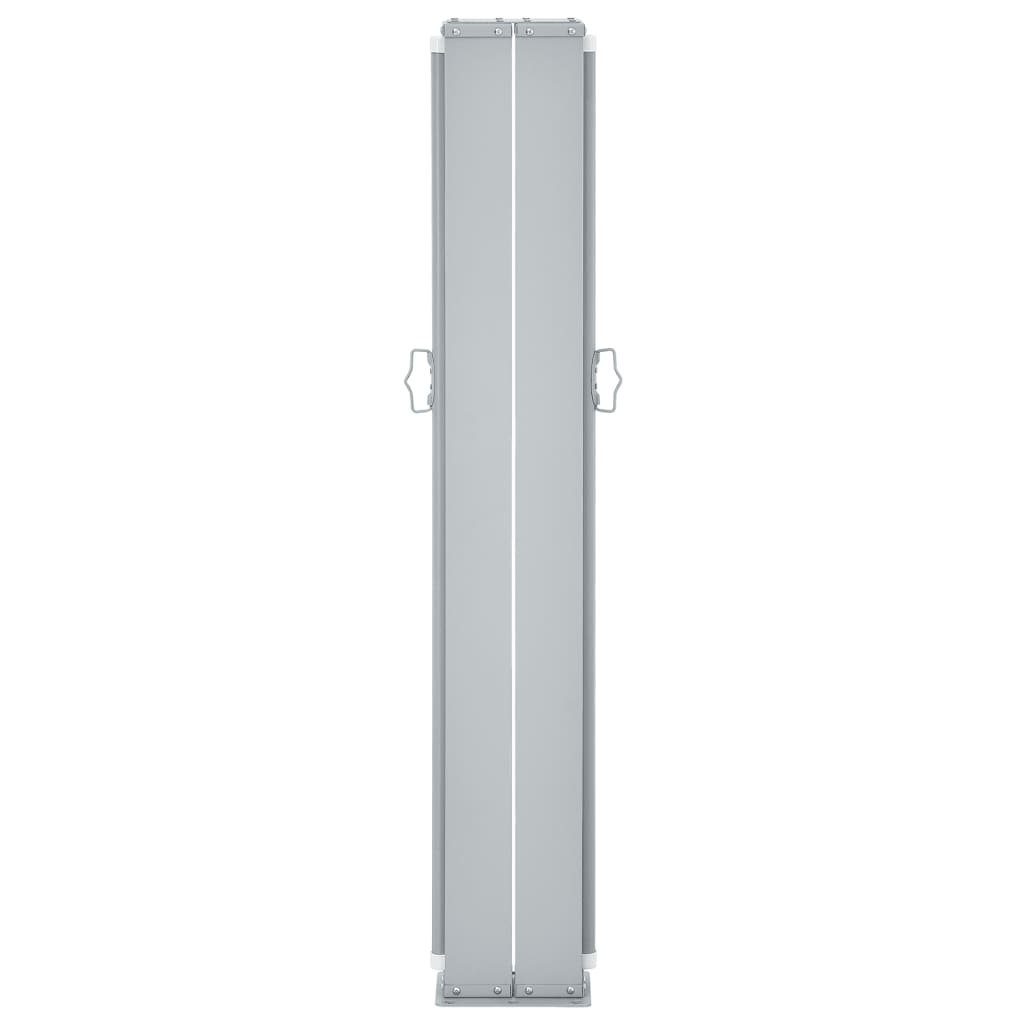 vidaXL Balkonsichtschutz Seitenmarkise Ausziehbar Braun 117x600 cm