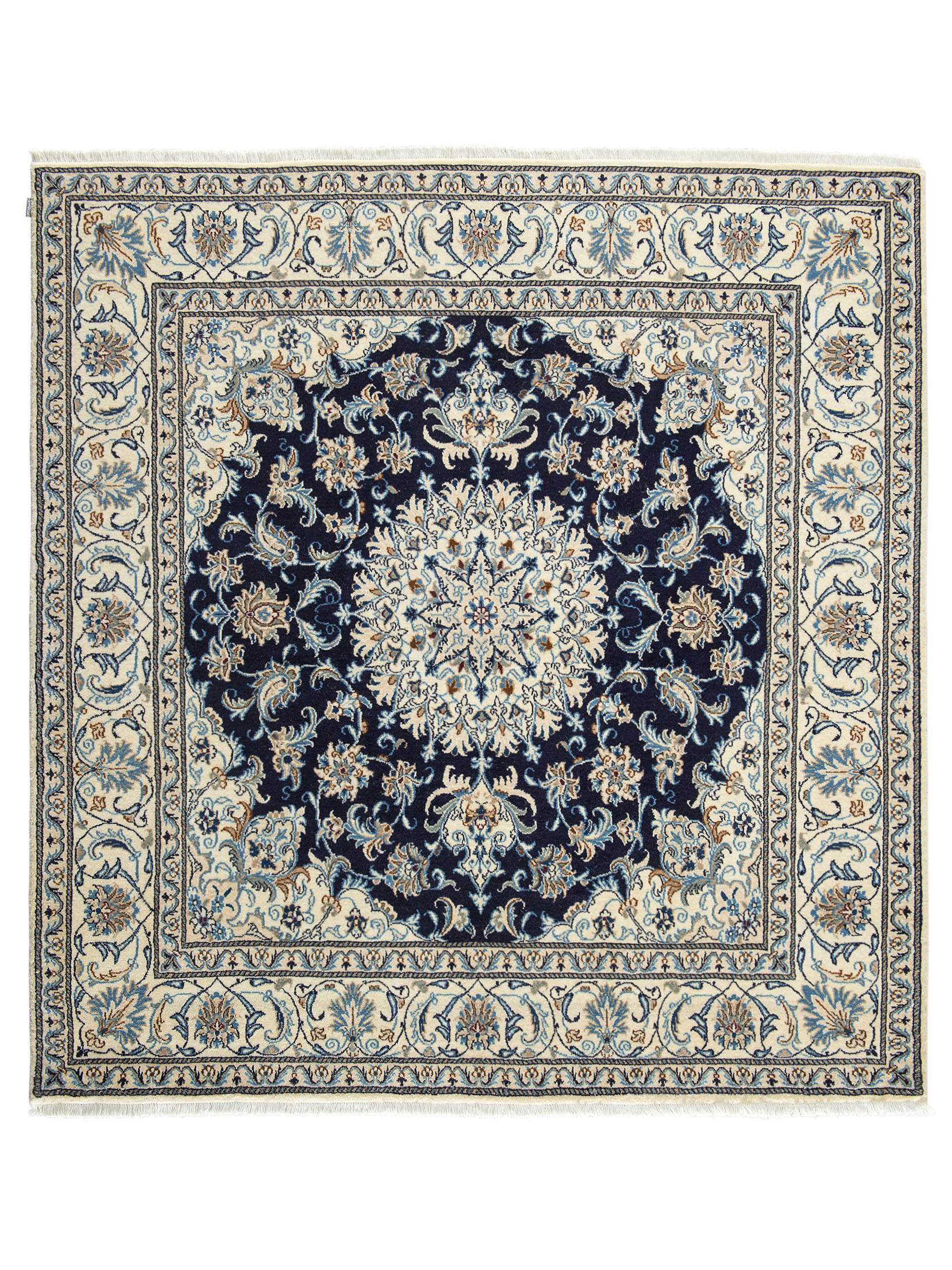 Kaschmar Nain 12 Lah ca. 195 x 200 cm, Unikat / Einzelstück