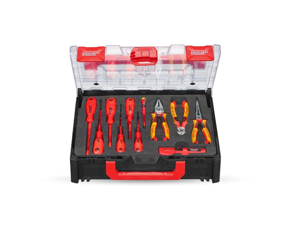 STRAUSSbox Werkzeug-Set 118 Elektro classic