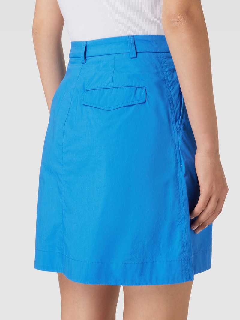 Minirock mit Eingrifftaschen in royalblau