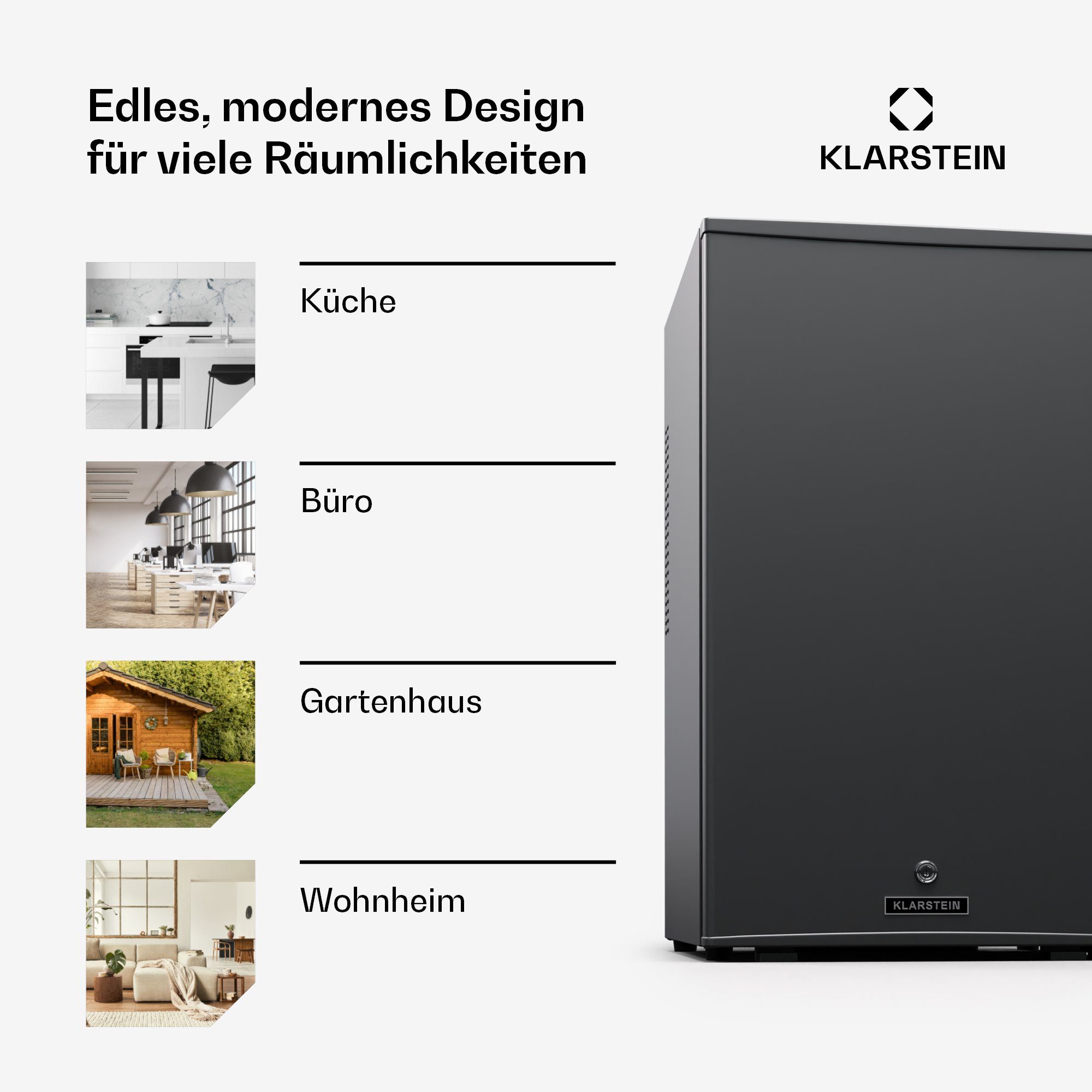 Klarstein Table Top Kühlschrank HEA-Matterhorn-sl 10045293, 74 cm hoch, 43 cm breit, Bier Hausbar Getränkekühlschrank Hotel Mini Fridge
