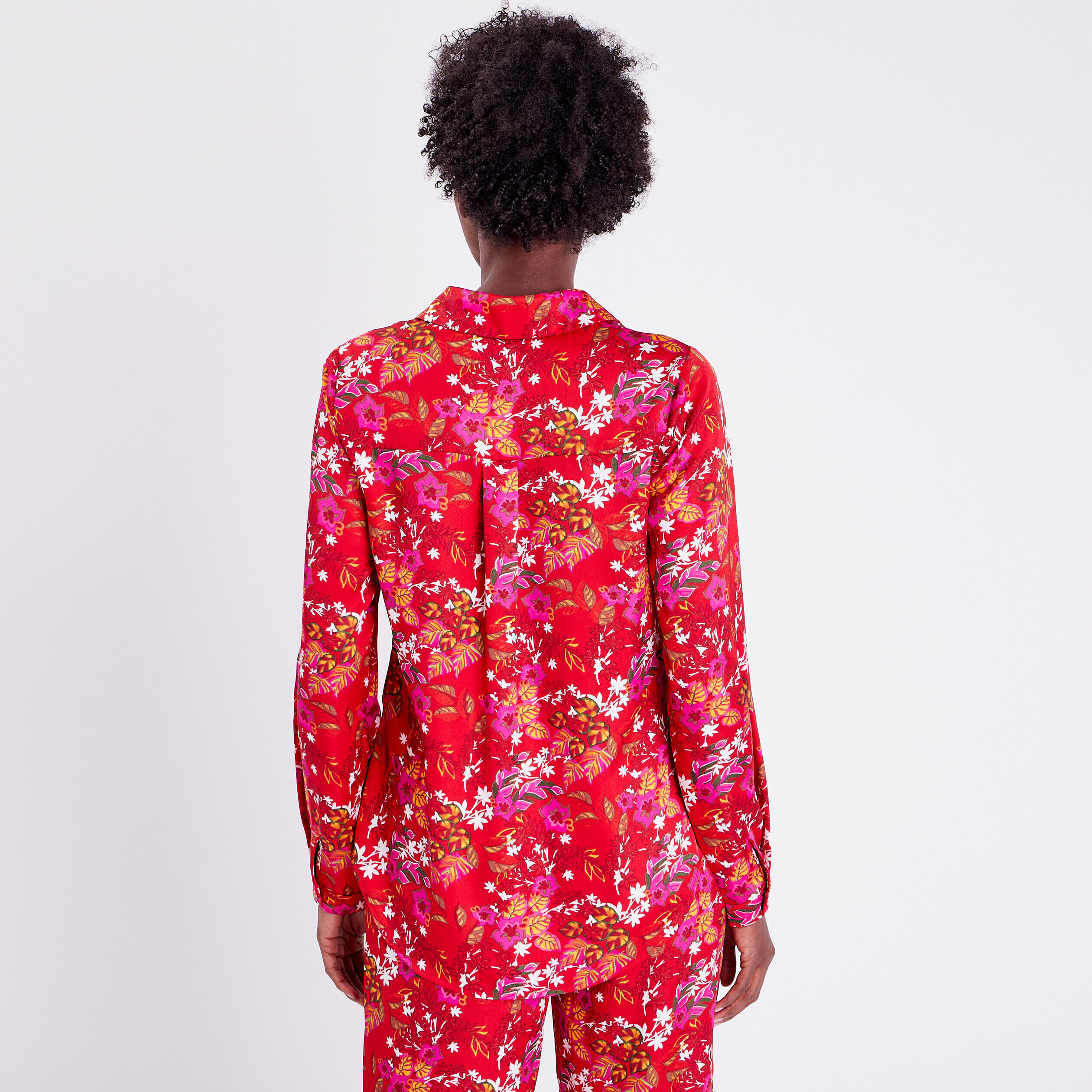 Chemise manches longues rouge femme | Cache Cache