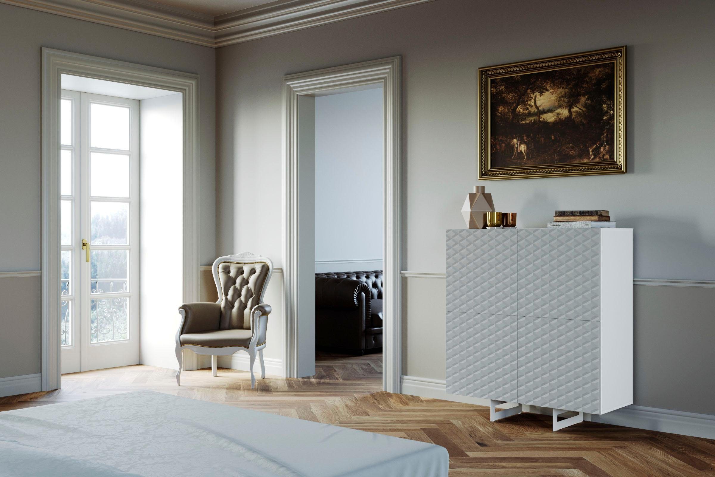 DIVENTA Highboard KORFU, Breite 110 cm