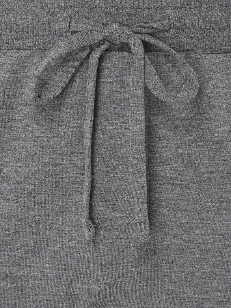 Lounge-Hose mit Stretch-Anteil in mittelgrau meliert
