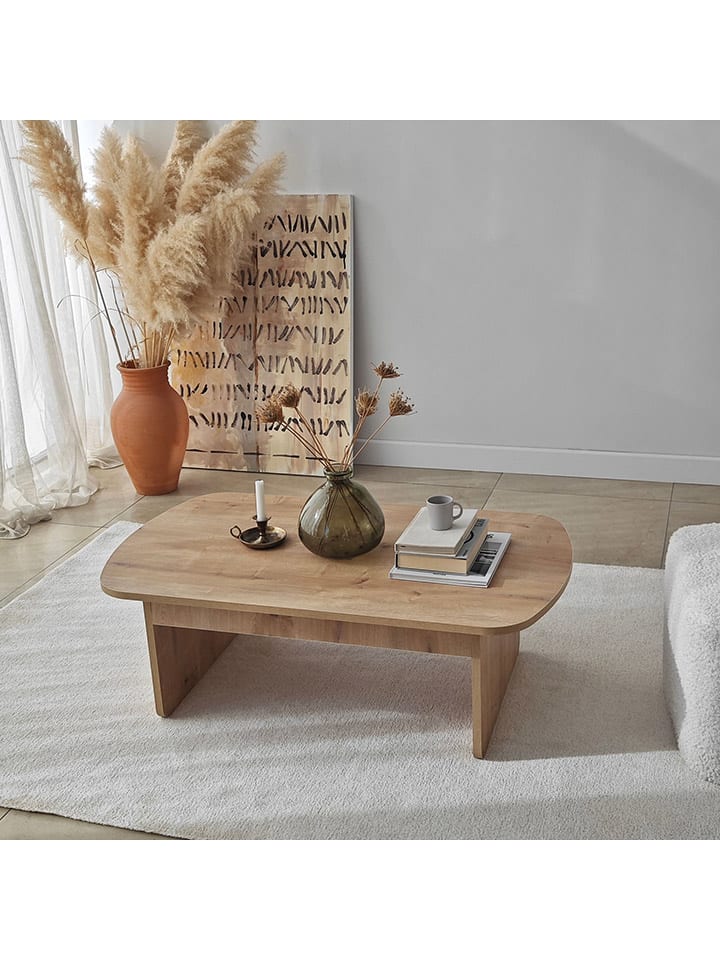 Evila Couchtisch ''Theseus'' in Hellbraun - (B)105 x (H)35 x (T)60 cm günstig kaufen onesize
