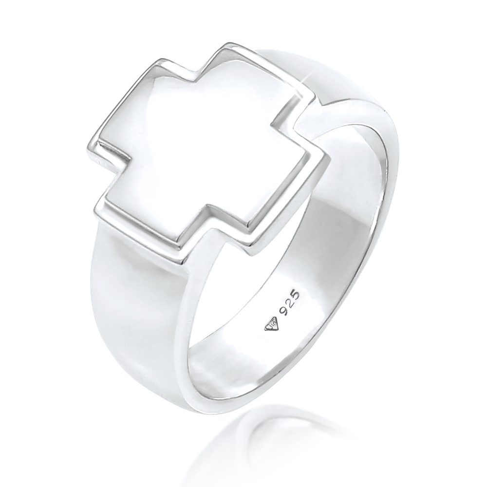 KUZZOI KUZZOI Bague Bague signée d'un homme Blogueur de tendance en argent sterling 925 Bague