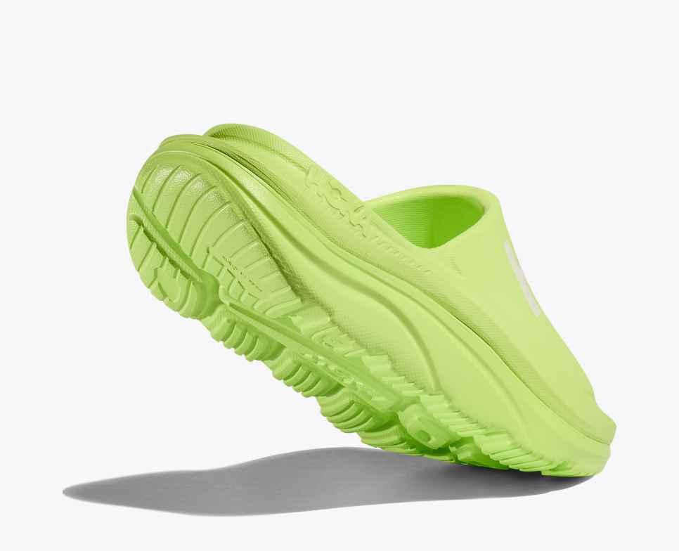 Ora Athletic Slide Lettuce / White