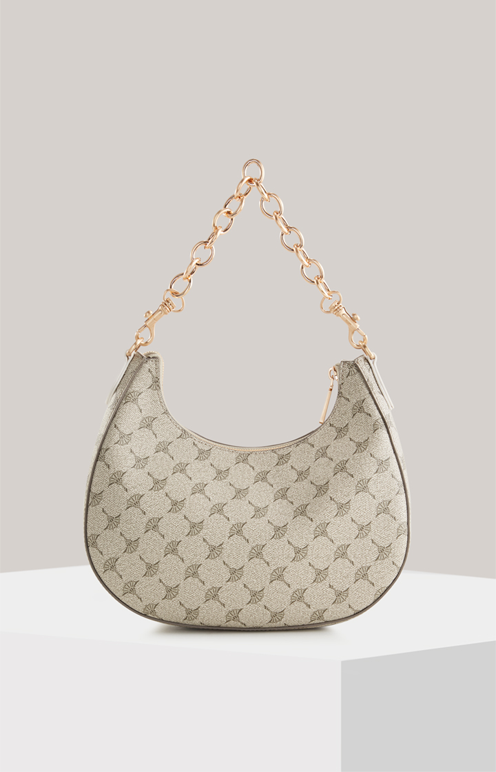 Schultertasche Mazzolino Misto Annina in Beige/Pink gemustert