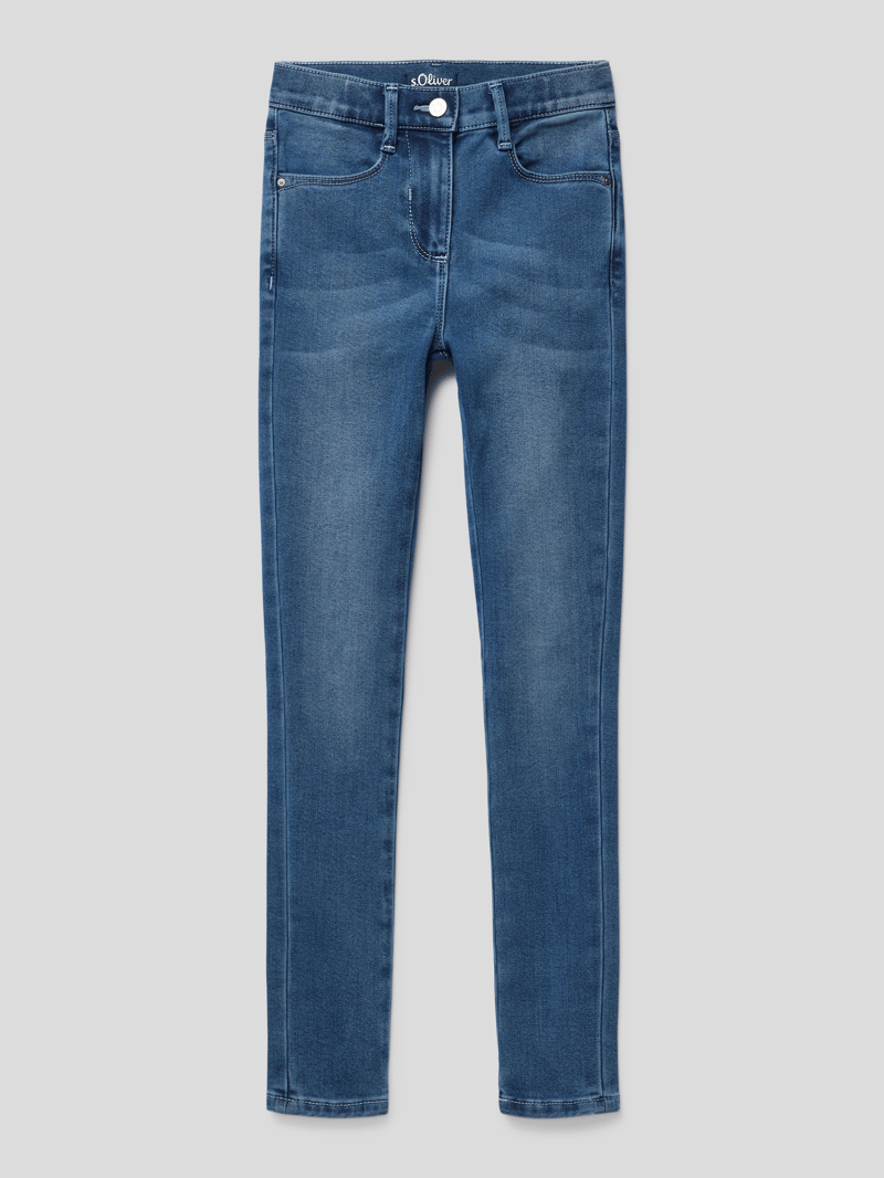 Slim Fit Jeans mit Stretch-Anteil in blau