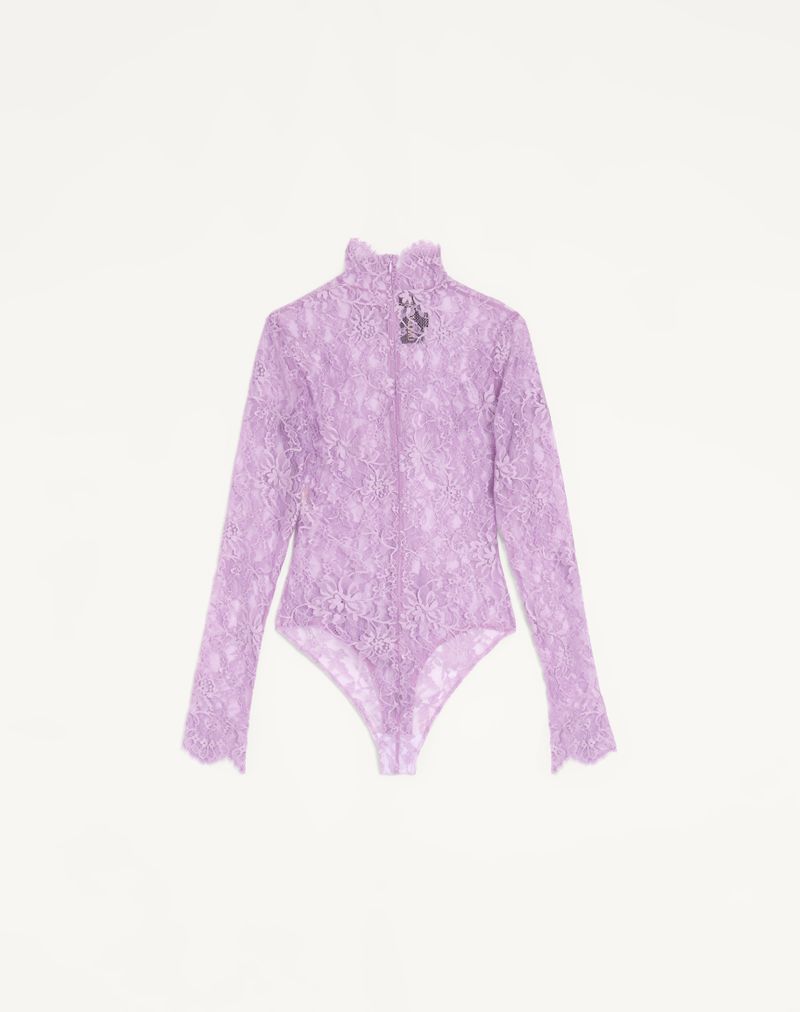 Body de renda floral