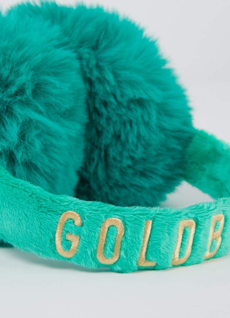 Căști Goldbergh din piele ecologică cu logo brodat