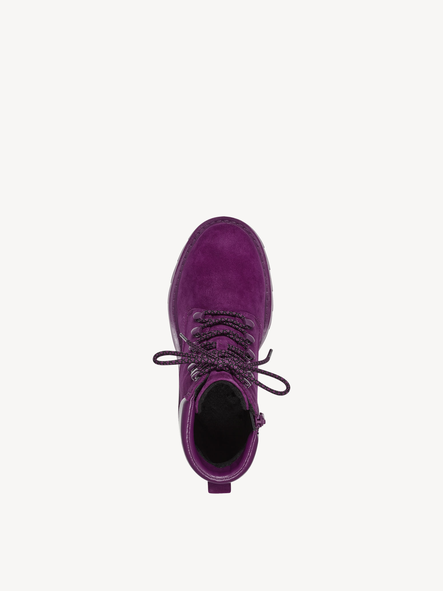 Bottine en cuir - rose fuchsia
