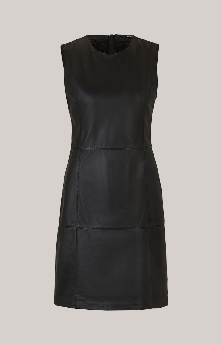 Lederkleid in Schwarz