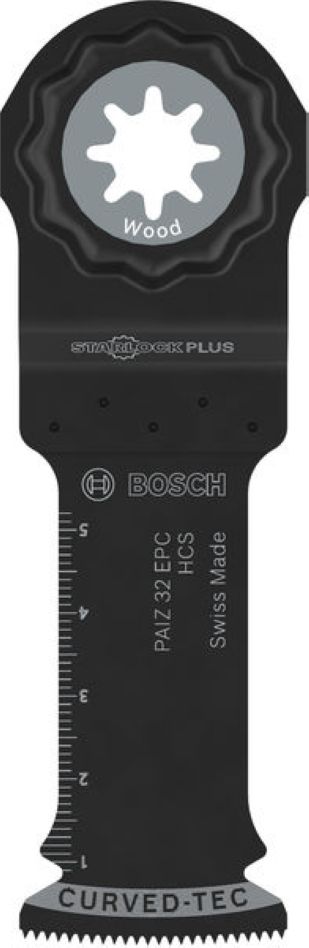 Bosch Blue Zubehör 2608669278 Starlock Plus Tauchsägeblatt PAIZ 32 EPC HCS Wood Curved-Tec 32 x 60