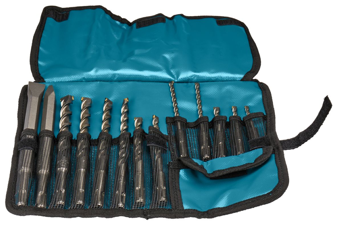 Accesorios Makita D-70895 B2S: Juego de brocas y cinceles para hormigón de 13 piezas