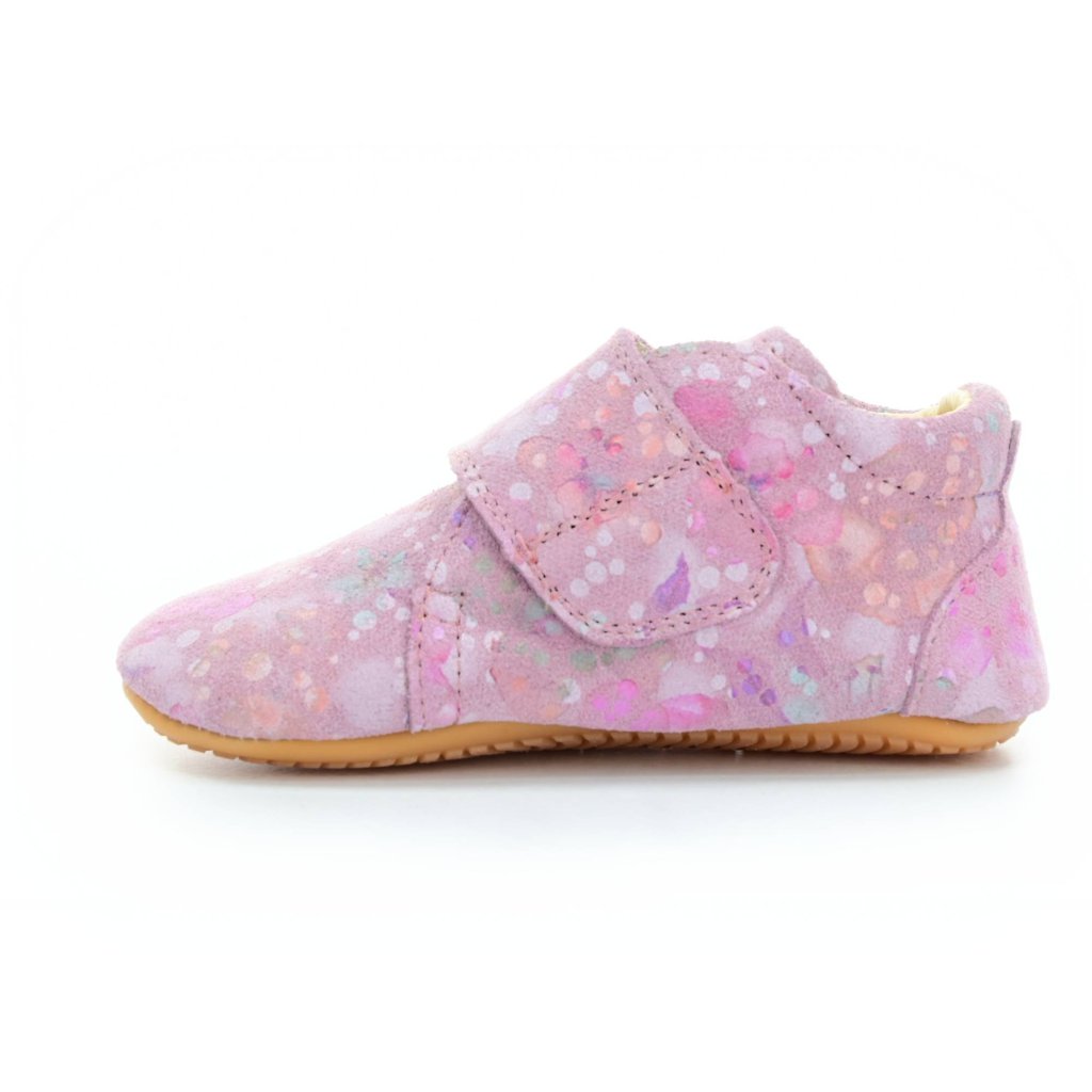 Froddo Flowers G1130017-2 (Prewalkers) rosa Lauflernschuhe mit Blumendruck