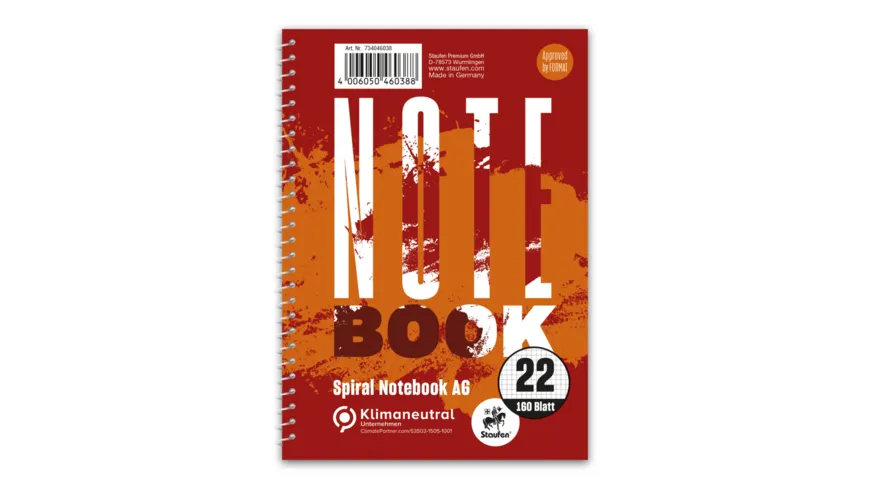 Staufen Notebook A6 mit Spiralbindung