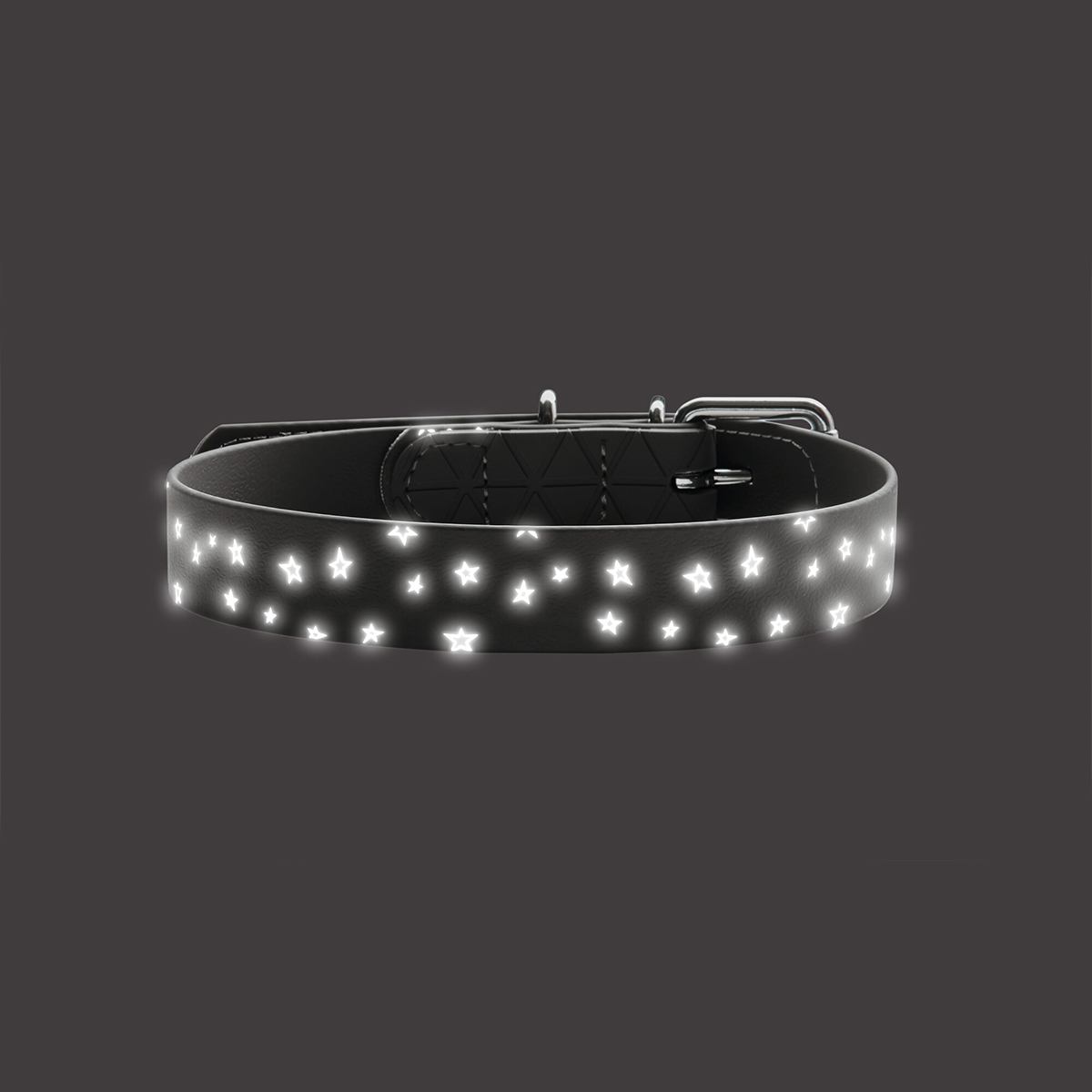 Hunter Halsband Convenience Reflect grau Sterne bei ZooRoyal