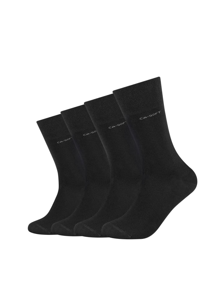 camano Socken 4er Pack ca-soft in Schwarz günstig kaufen