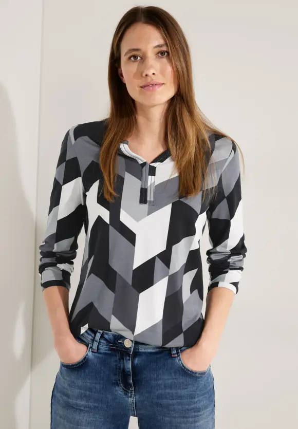 CECIL Langarmshirt mit Grafikprint