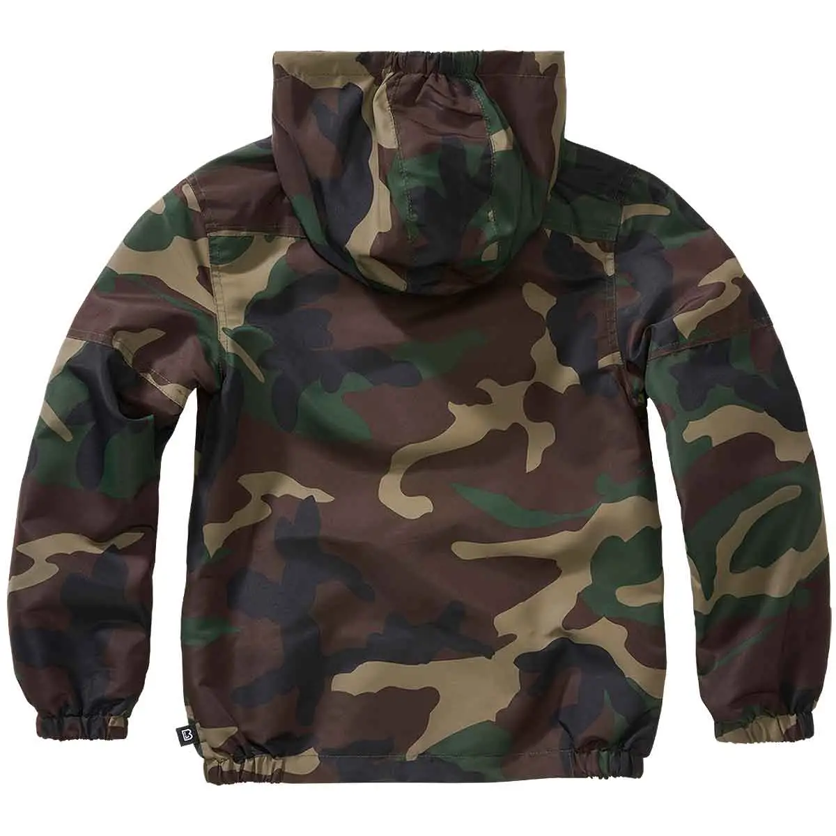 Kinder Sommer Windbreaker Frontzip woodland