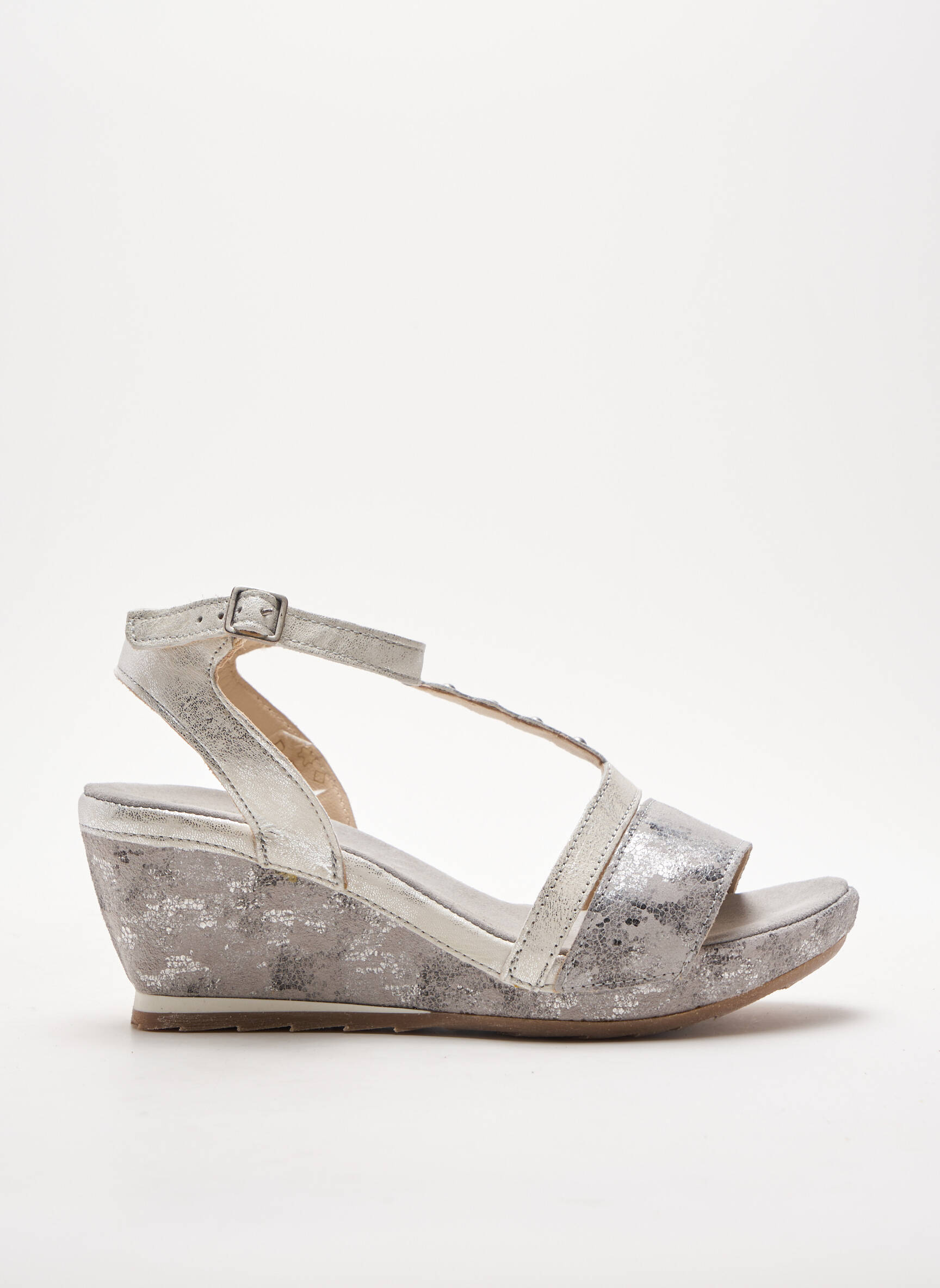 Khrio Sandales Nu Pieds Femme couleur gris