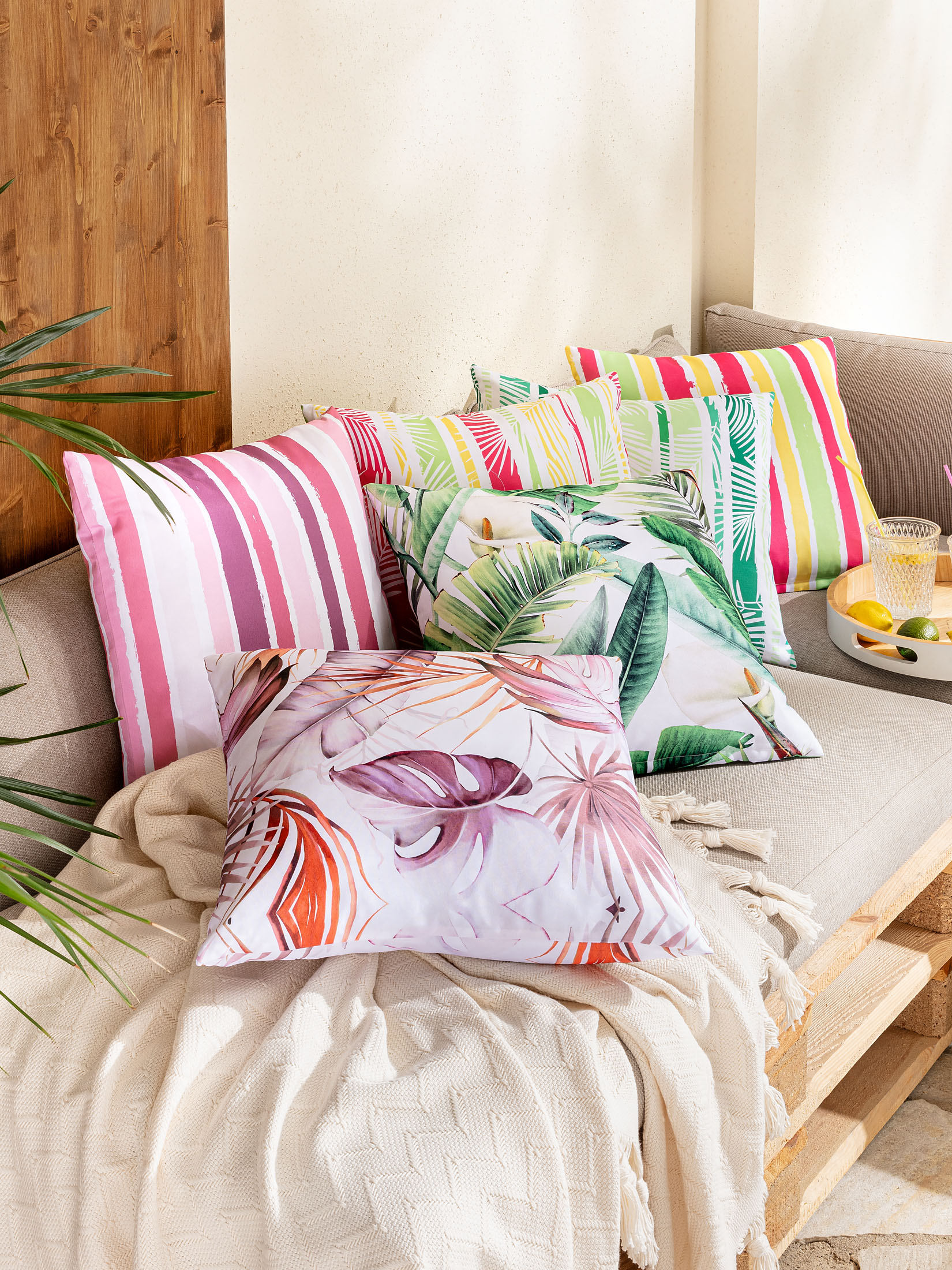 Frondo Outdoor-Kissen, Lila