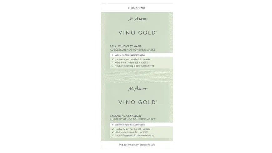 M. Asam® VINO GOLD Balancing Clay Mask