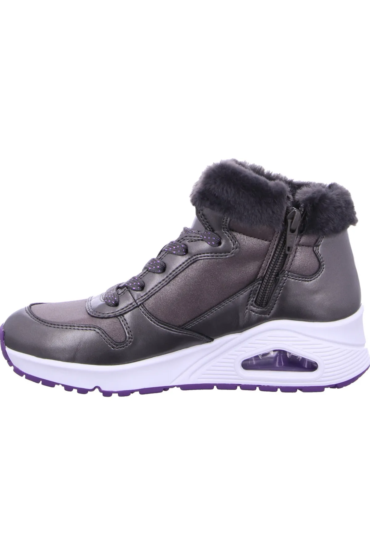 SKECHERS  Sneaker - Grau - Flacher Absatz