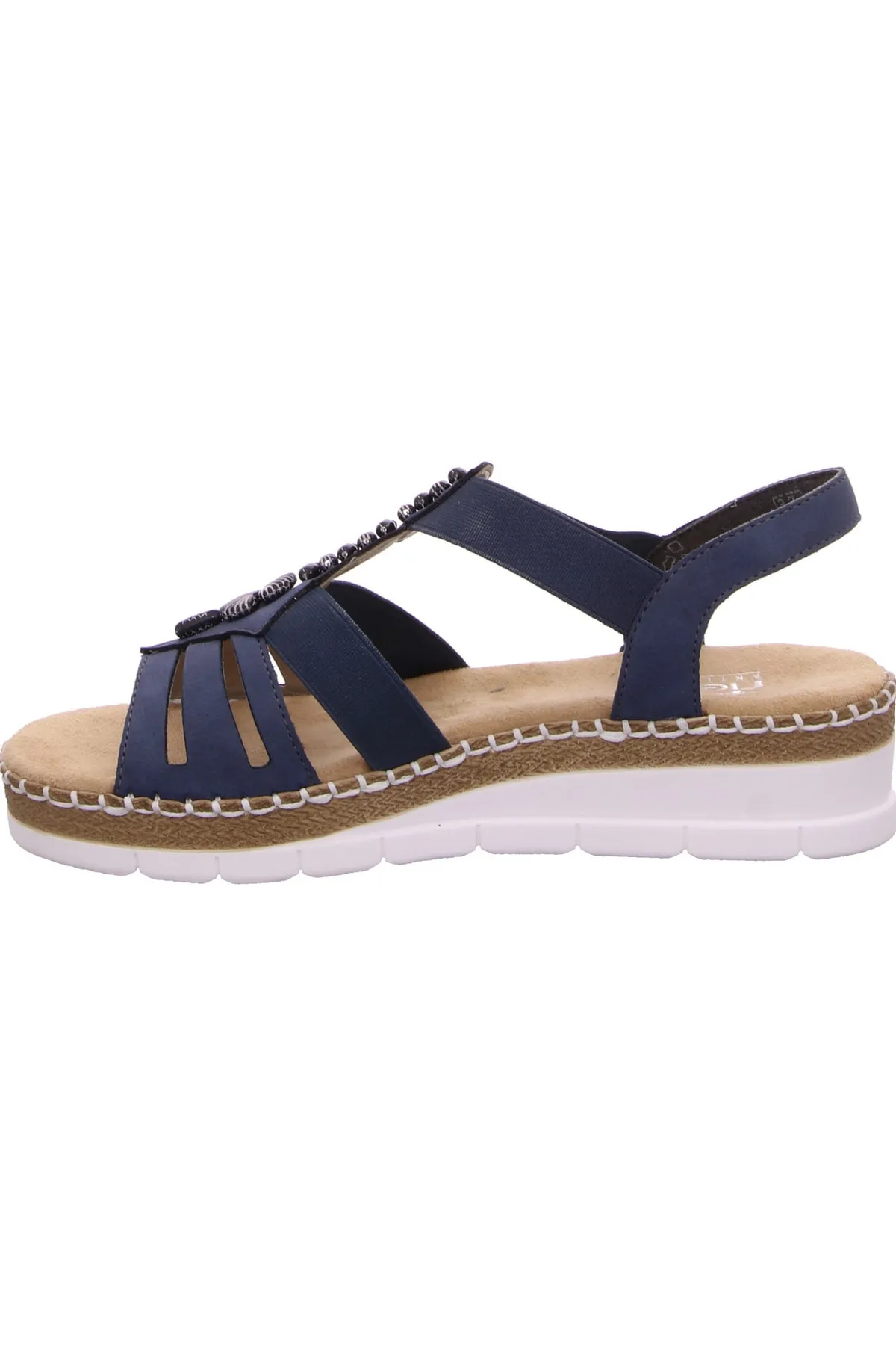 Rieker  Sandalette - Dunkelblau - Flacher Absatz