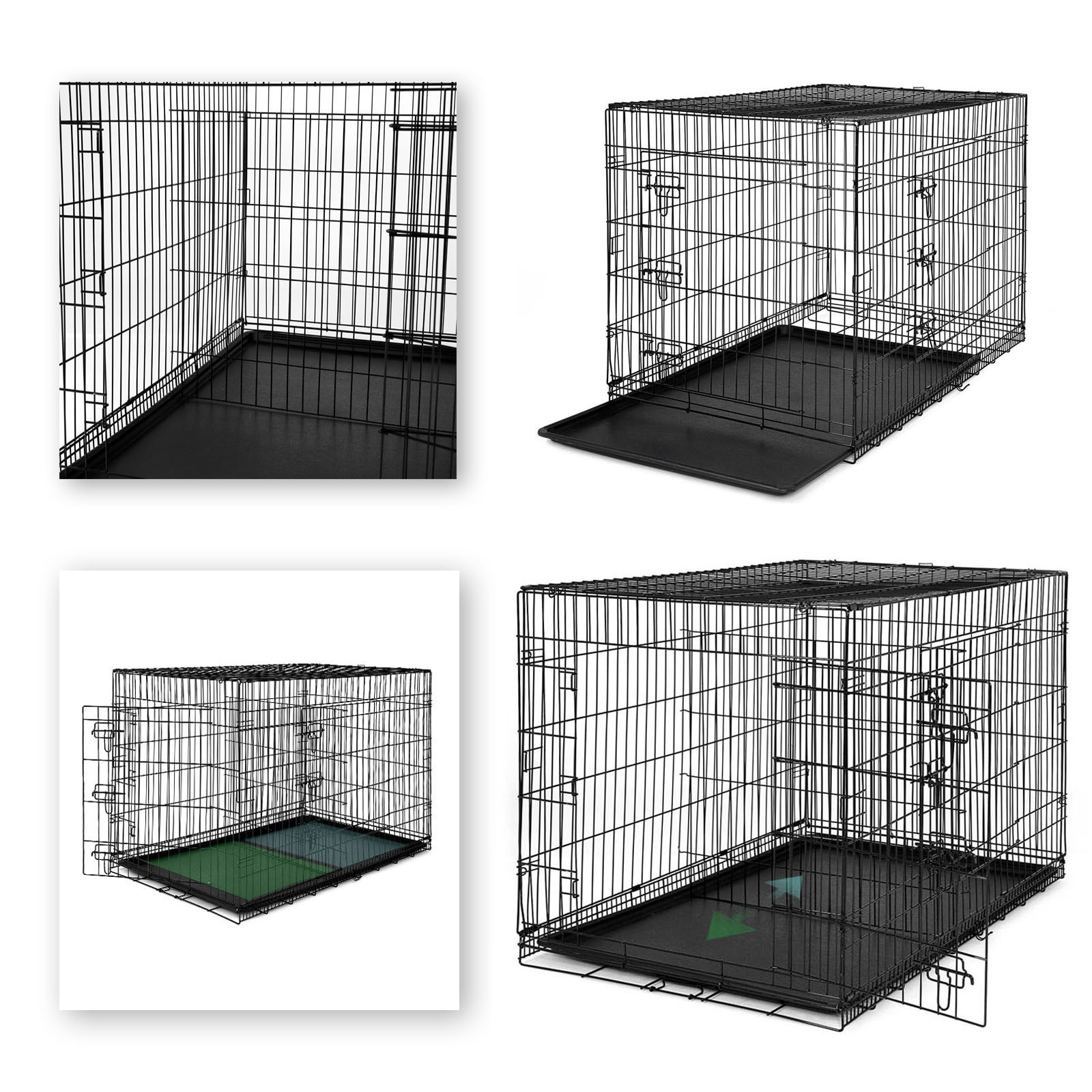 Lionto Transportboxen & Gitterboxen Lionto Hundetransportkäfig Tiertransportbox Hundebox Größe (S) 45x31x36 cm XXL