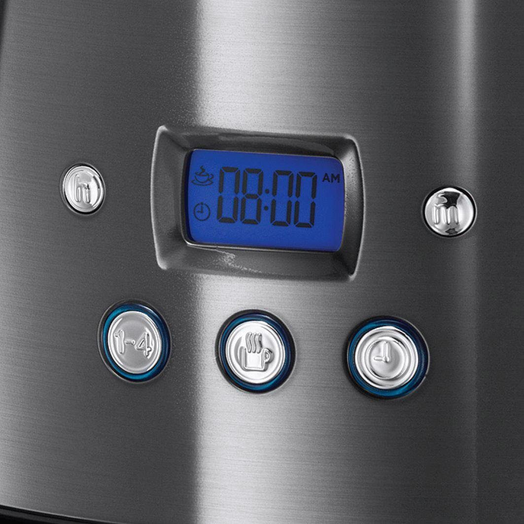 RUSSELL HOBBS Filterkaffeemaschine Luna Moonlight Grey 23241-56, 1,5l Kaffeekanne, Papierfilter 1x4, mit fingerabdruckresistenter Lackierung